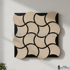 Acoustic Decorative Wall Panel – Oak Finish 61 × 61 cm (12 Pieces) | Solid Wall Panels UK