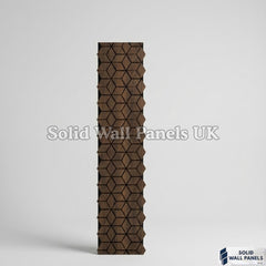 Acoustic Blocks Decorative Wall Panel – Walnut 60×240 cm (Pack of 4) | Premium Geometric Design