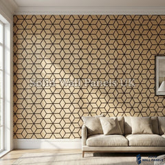 Acoustic Blocks Wall Panel – Natural Oak 60×240 cm (Pack of 4) | Solid Wall Panels UK