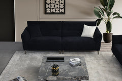 Albany Sofa Range – Black Lux Bouclé Fabric | Luxury Modern Design