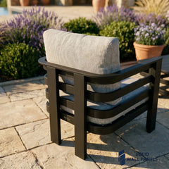 Andros 5 Seater Aluminium Garden Lounge Set – Luxury Outdoor Sofa Set with Sintered Stone Coffee Table