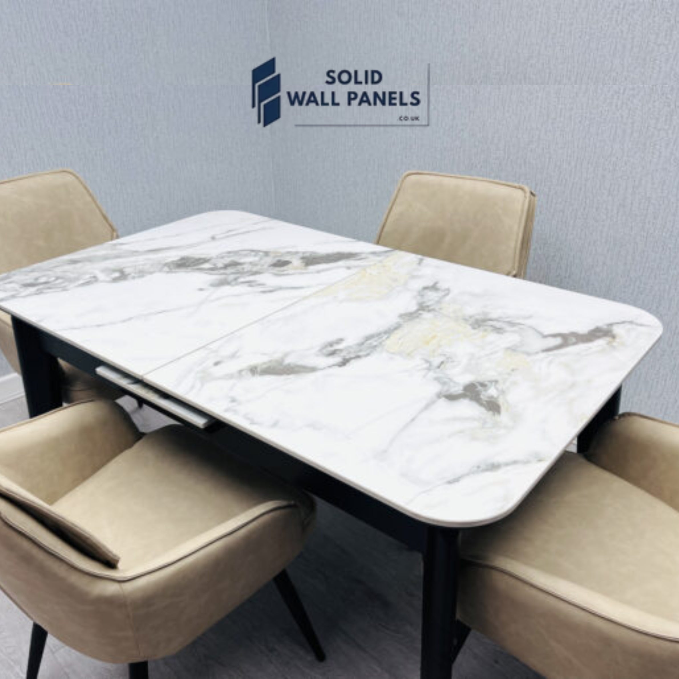 Arizona Extending Dining Table | 130cm to 160cm | Solid Wall Panels
