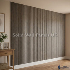 Ash Grey Wave Style WPC Wall Panels – Waterproof Wood Effect Cladding | Solid Wall Panels UK