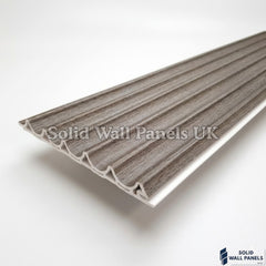 Ash Grey Wave Style WPC Wall Panels – Waterproof Wood Effect Cladding | Solid Wall Panels UK