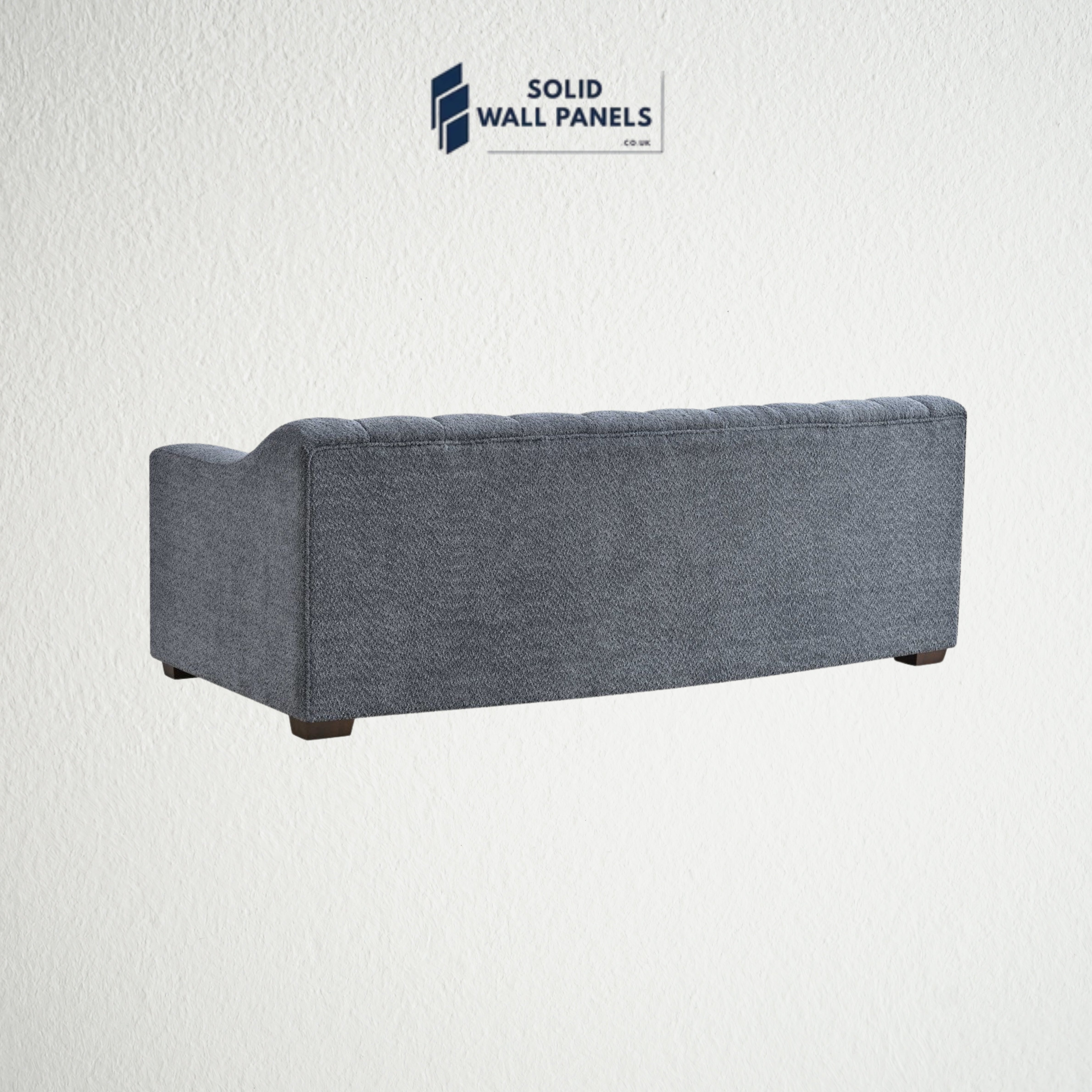 Astoria 3 Seater Sofa – Steel Grey Boucle Fabric | Luxury Modern Design