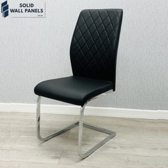 Modern Cantilever Atlantis PU Leather Dining Chair