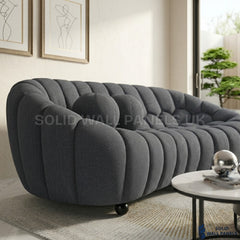 Bella Grey Bubble 3 Seater Sofa – 3D Mesh Fabric | Modern Sculptural Design