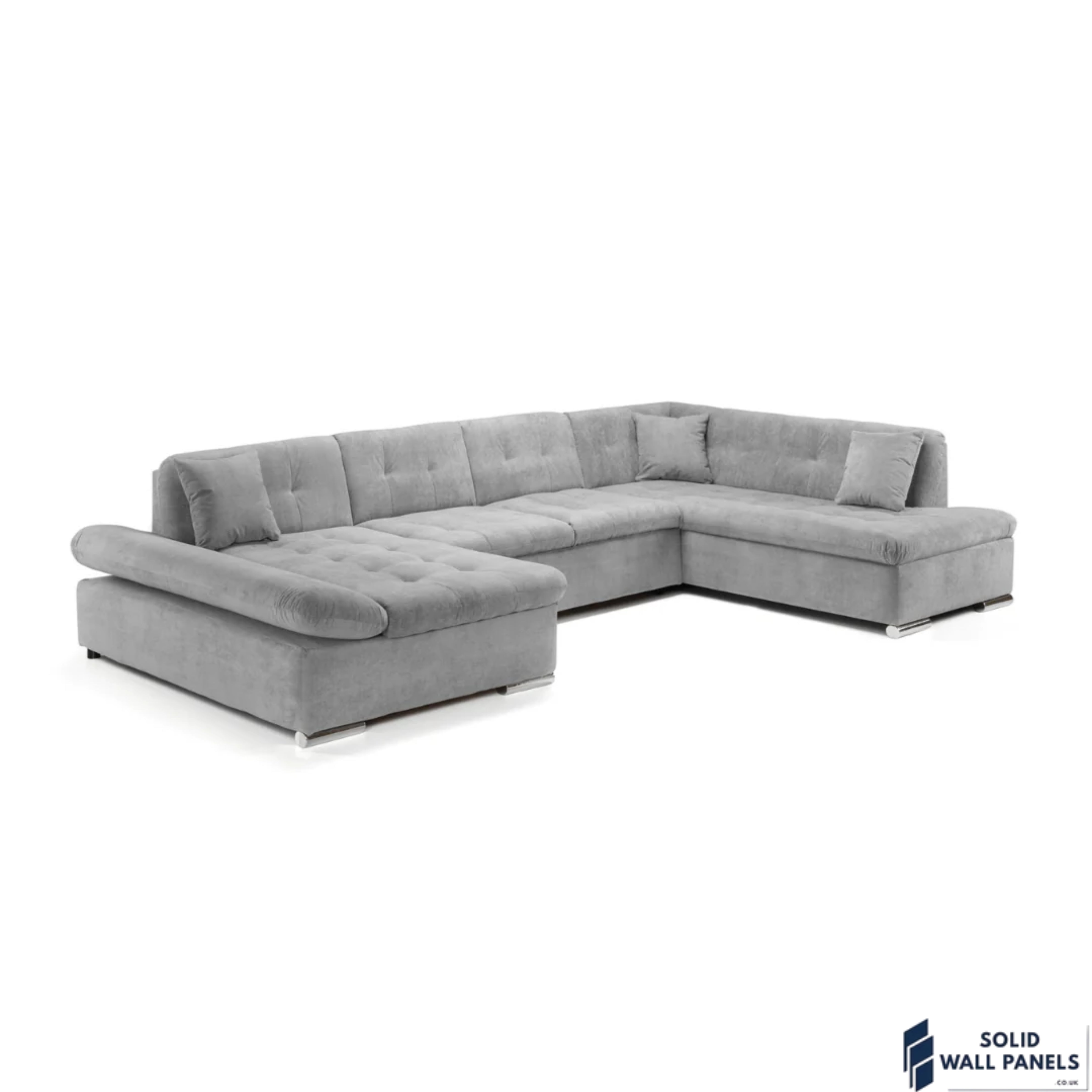 Bergen U Shape Sofa Bed with Storage – Large 6 Seater Corner Sofa Bed UK