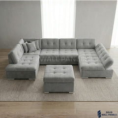 Bergen U Shape Sofa Bed with Storage – Large 6 Seater Corner Sofa Bed UK