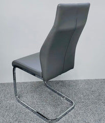 Berlin Grey Dining Chairs Set of 2 | Modern Cantilever 