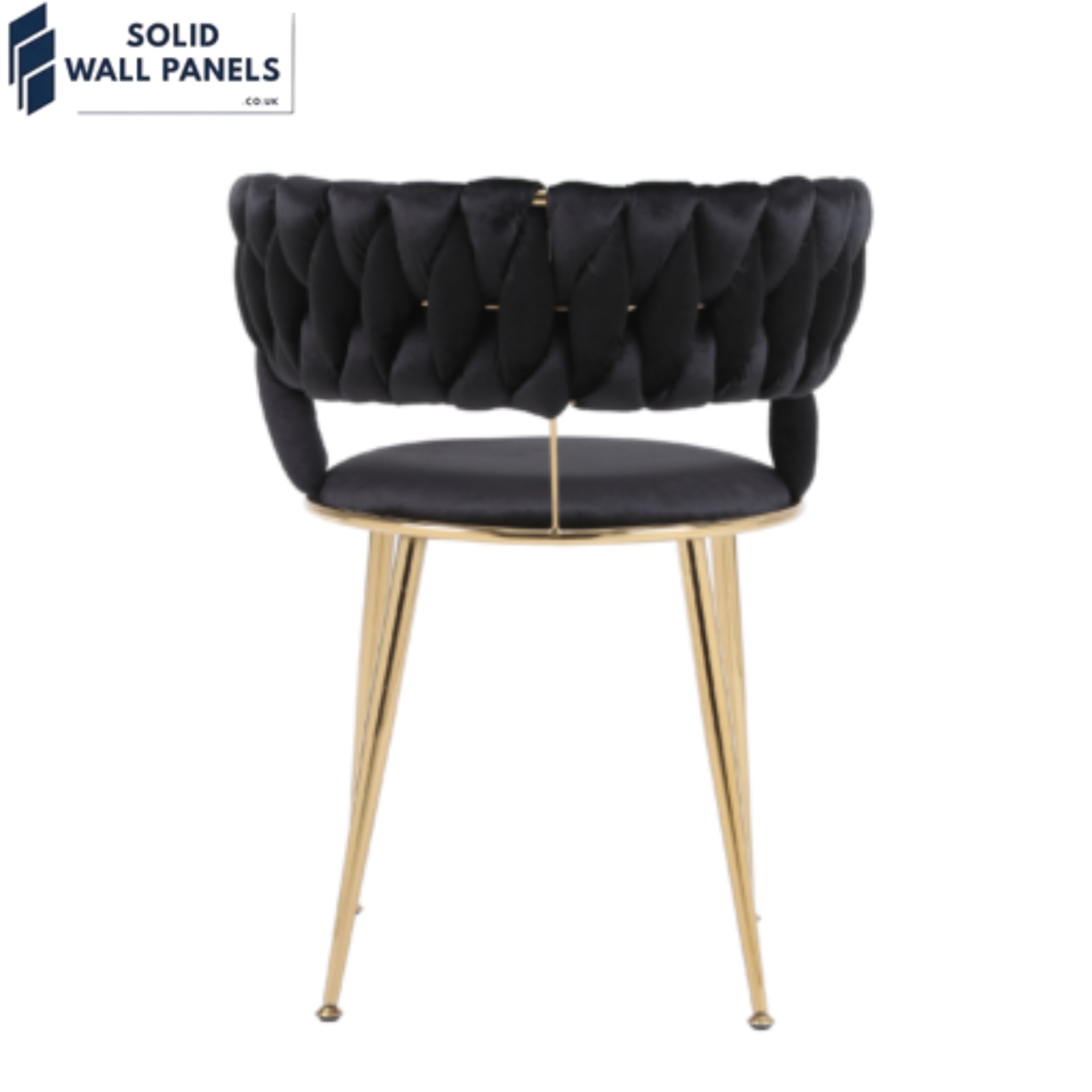 Camelia Curved Velvet Backrest Dining Chair – Luxury Velvet & Metal 