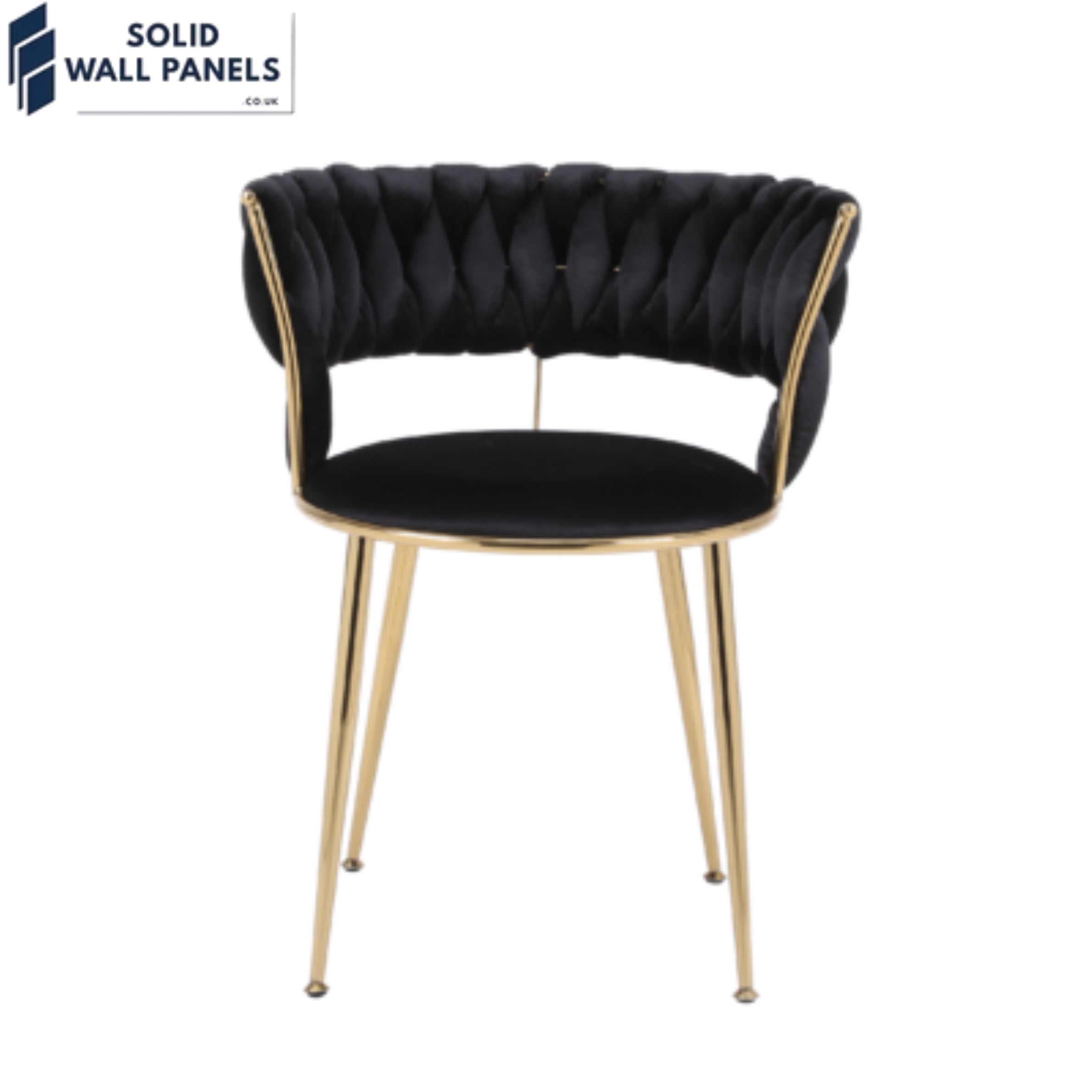 Camelia Curved Velvet Backrest Dining Chair – Luxury Velvet & Metal 