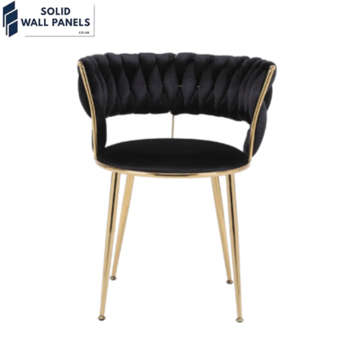 Camelia Curved Velvet Backrest Dining Chair – Luxury Velvet & Metal 