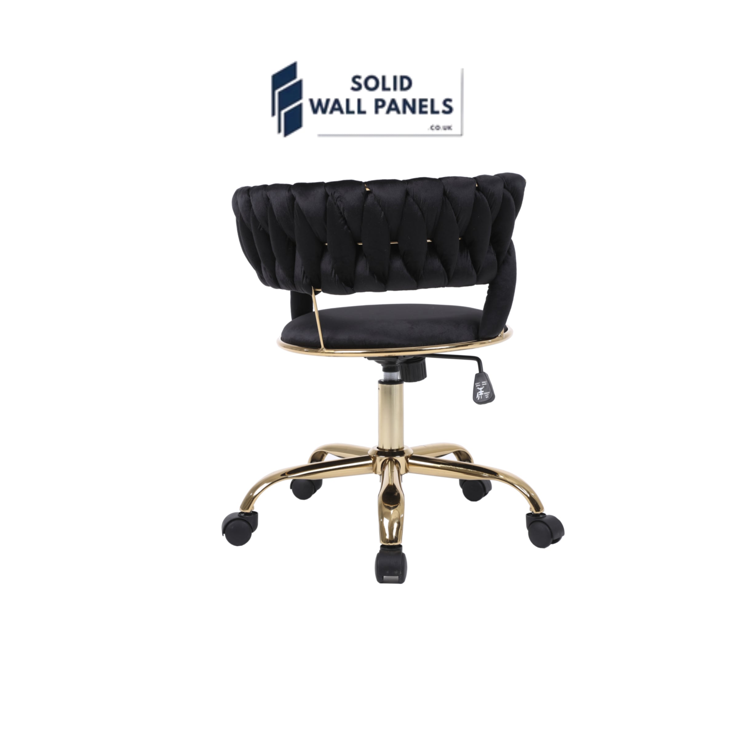Camelia Office / Salon Chairs | Cream & Gold, Black & Gold | Adjustable Height