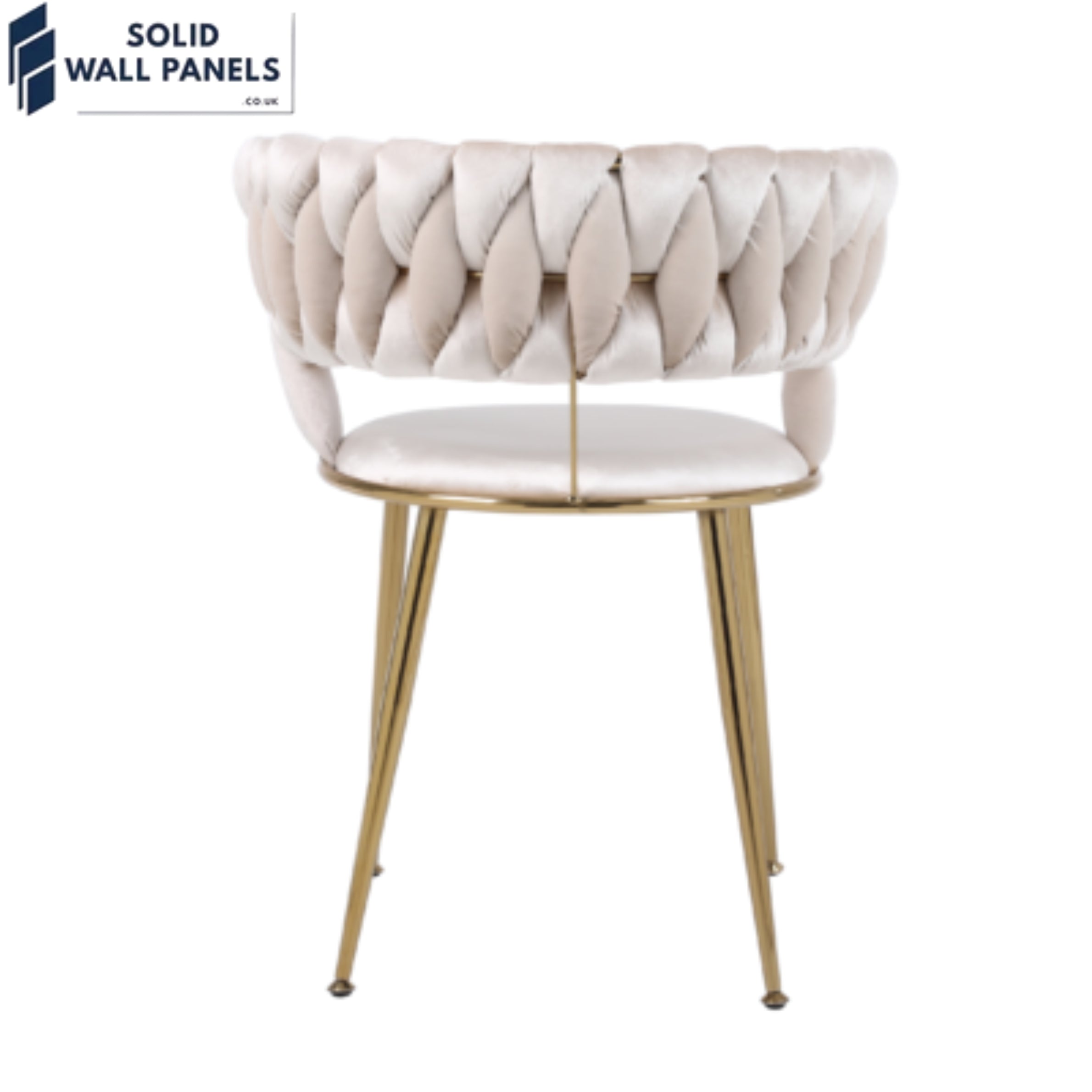 Camelia Curved Velvet Backrest Dining Chair – Luxury Velvet & Metal 