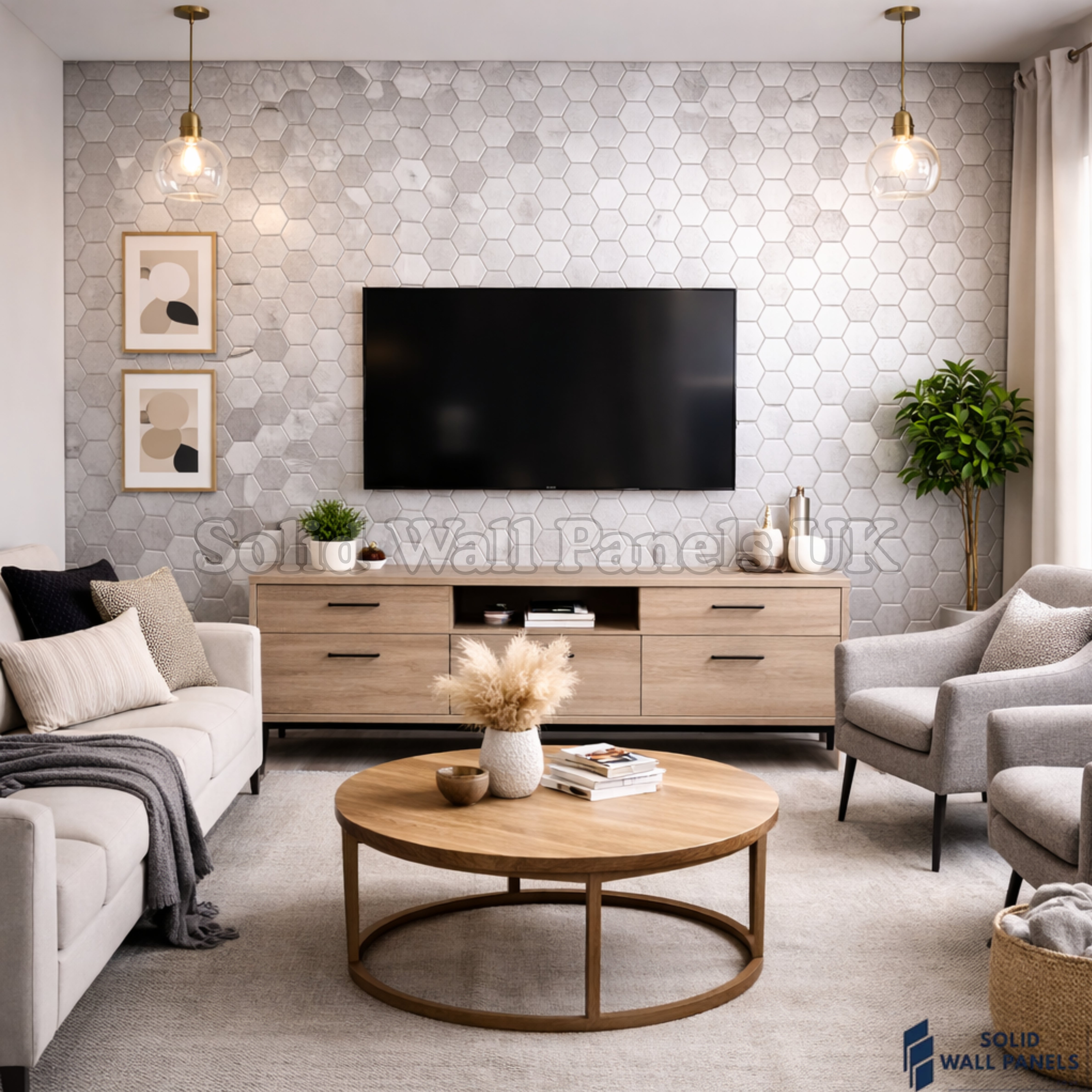 Chrome Mini Hexagon Mosaic Wall Tiles 30cm x 30cm (10 Pieces) – Self Adhesive Peel & Stick Tiles