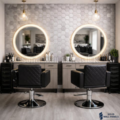 Chrome Mini Hexagon Mosaic Wall Tiles 30cm x 30cm (10 Pieces) – Self Adhesive Peel & Stick Tiles