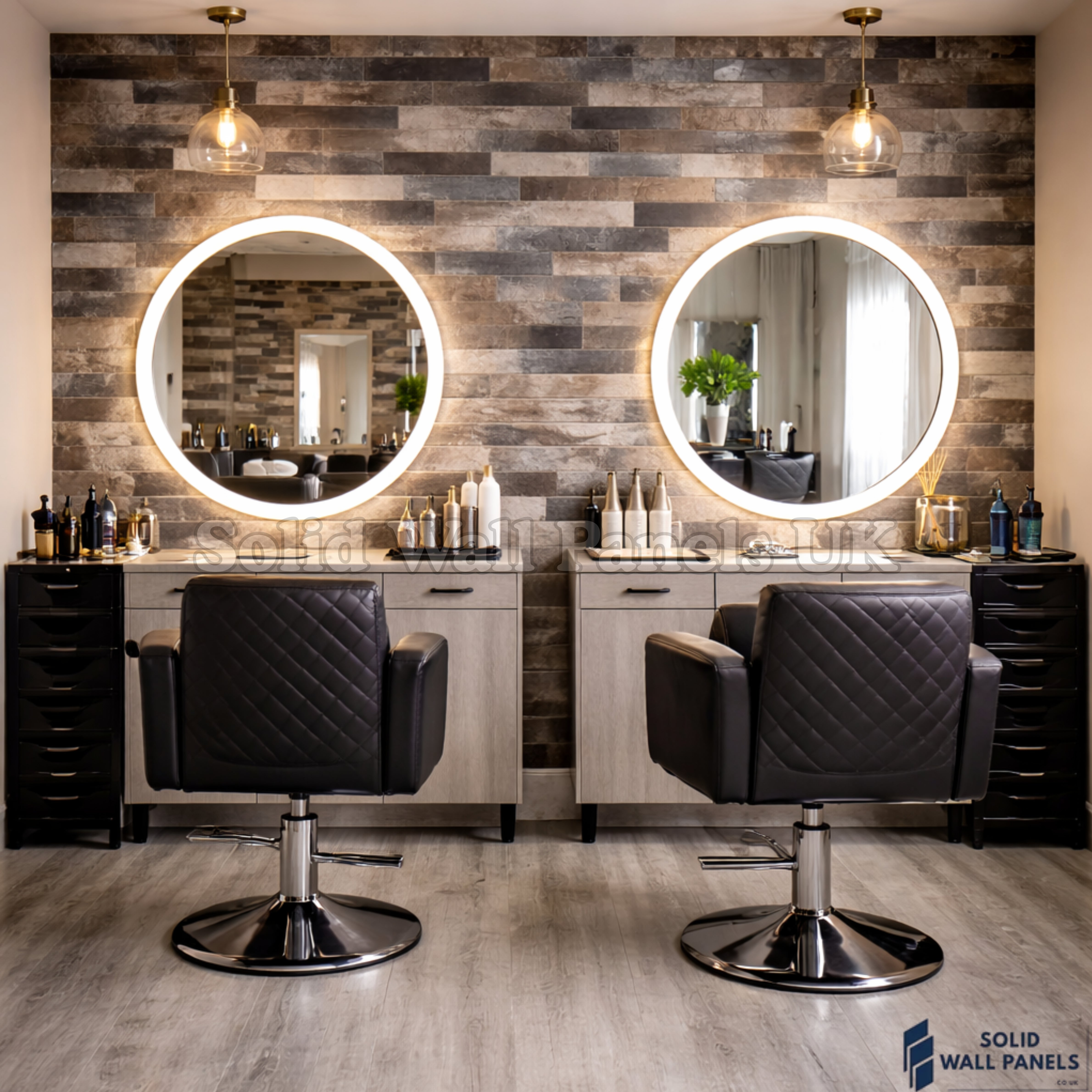 Chrome Washed Slate Mosaic Wall Tiles 30 x 30 cm (10 Pieces) – Self Adhesive Peel & Stick Tiles