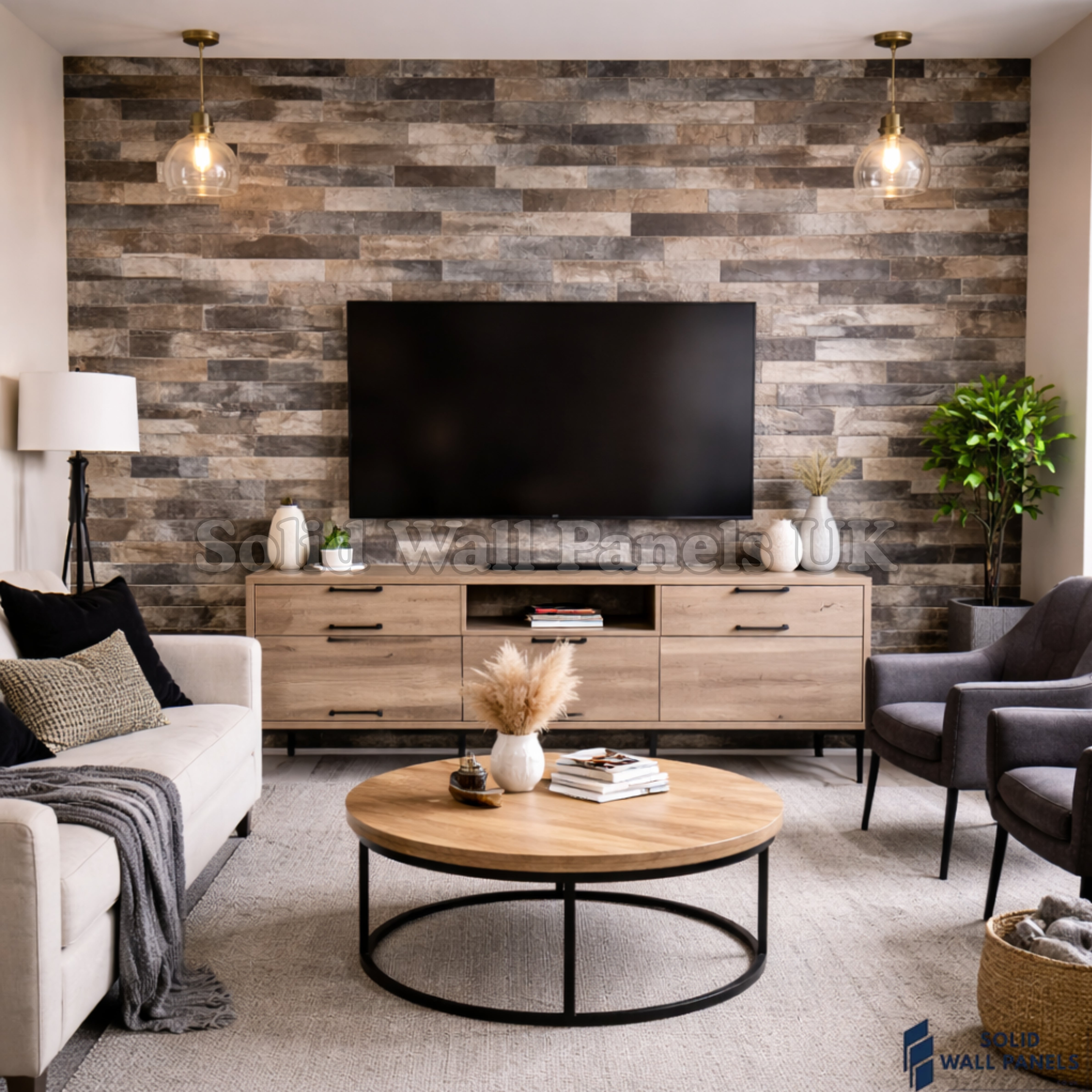 Chrome Washed Slate Mosaic Wall Tiles 30 x 30 cm (10 Pieces) – Self Adhesive Peel & Stick Tiles