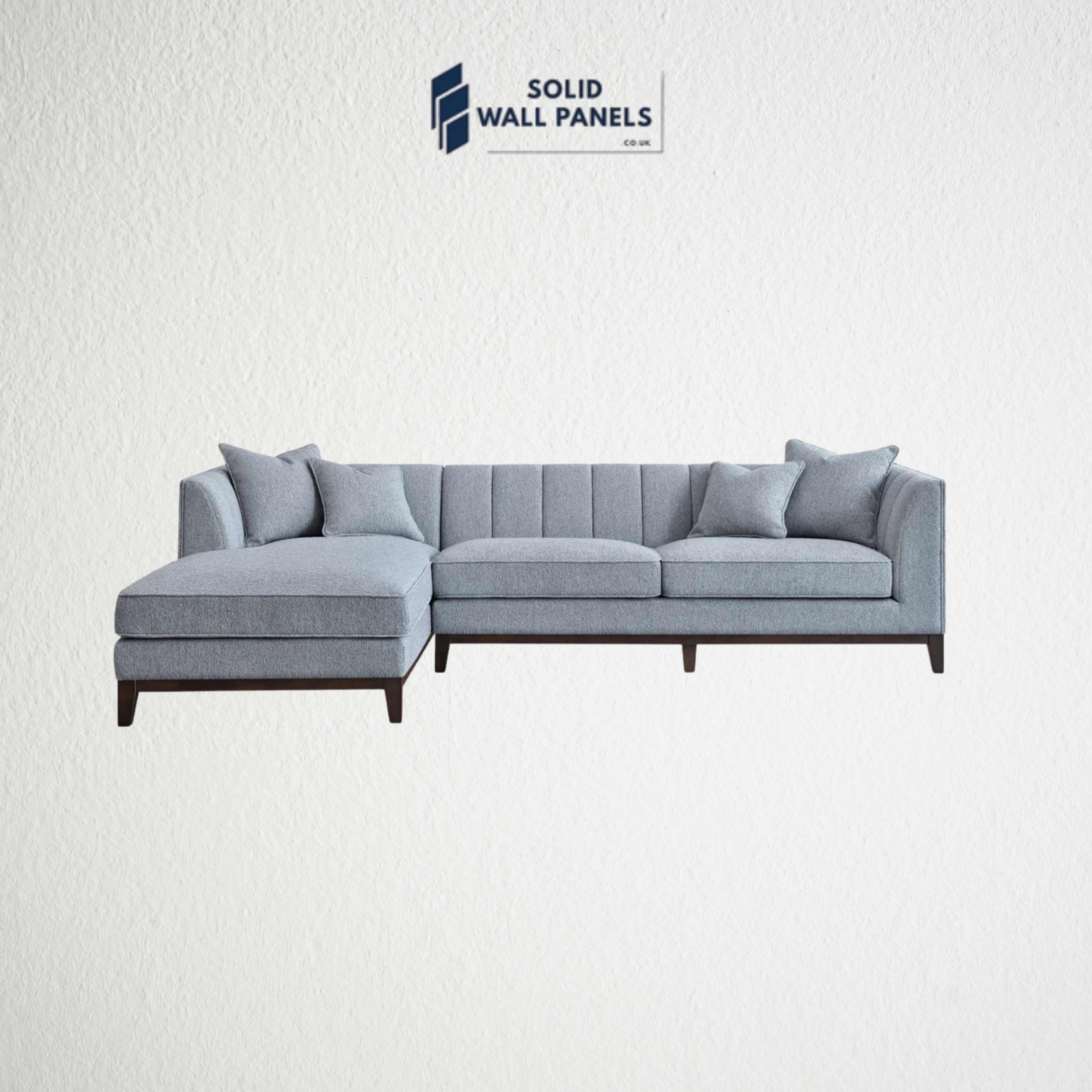 Cooper Left Hand Corner Sofa – Dolphin Bouclé Fabric | Mid-Century Modern Design