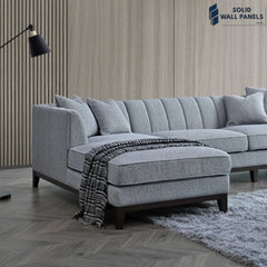 Cooper Left Hand Corner Sofa – Dolphin Bouclé Fabric | Mid-Century Modern Design