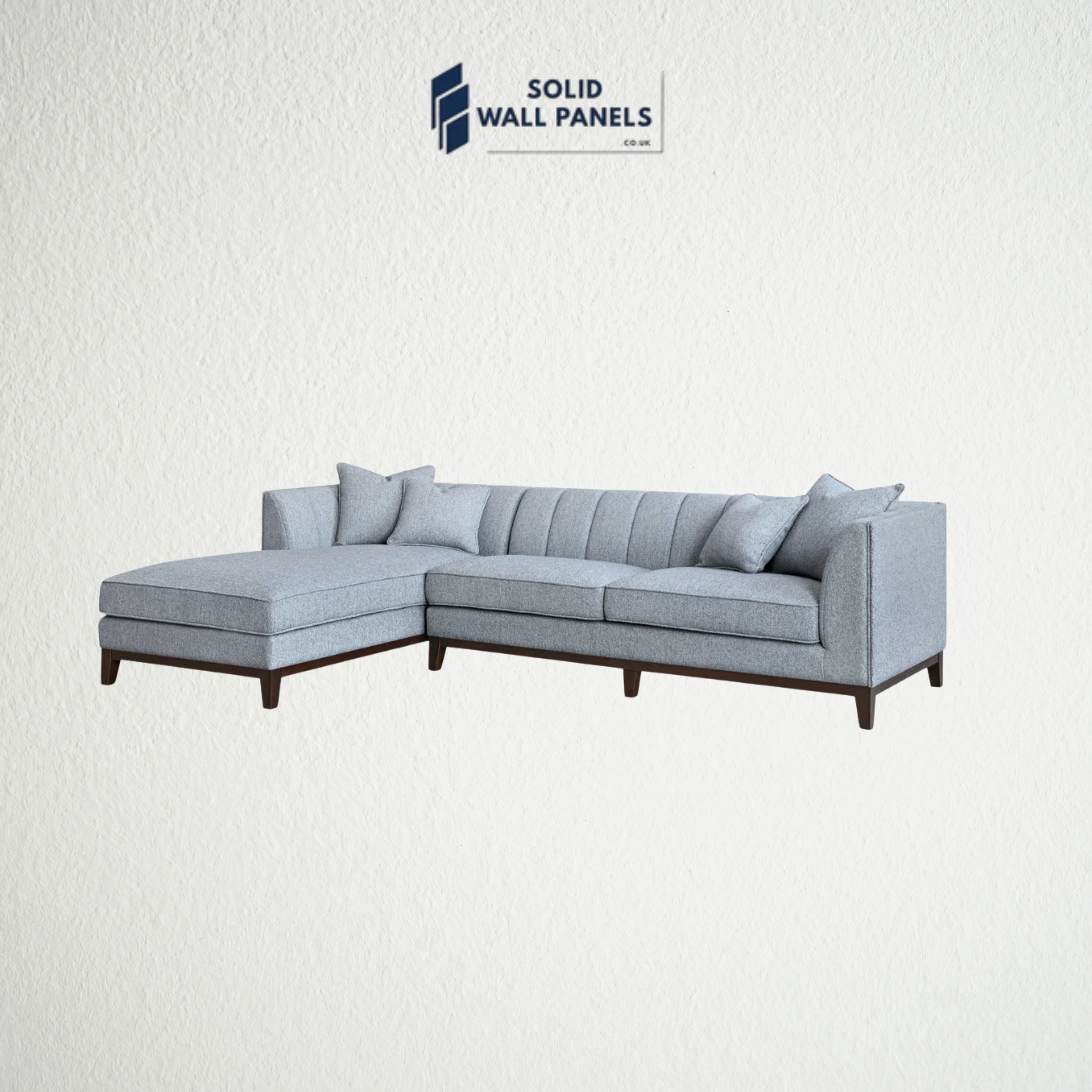 Cooper Left Hand Corner Sofa – Dolphin Bouclé Fabric | Mid-Century Modern Design