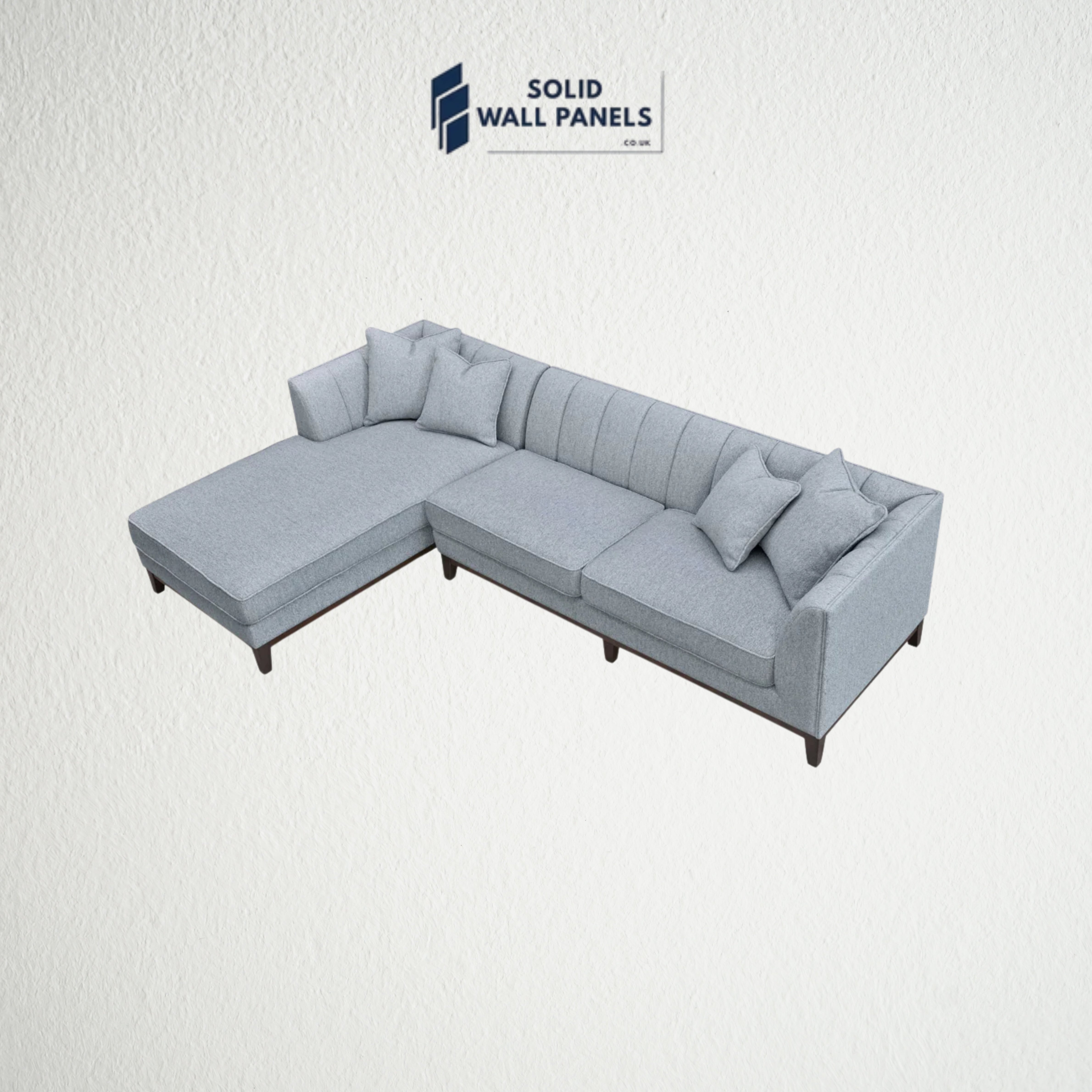 Cooper Left Hand Corner Sofa – Dolphin Bouclé Fabric | Mid-Century Modern Design