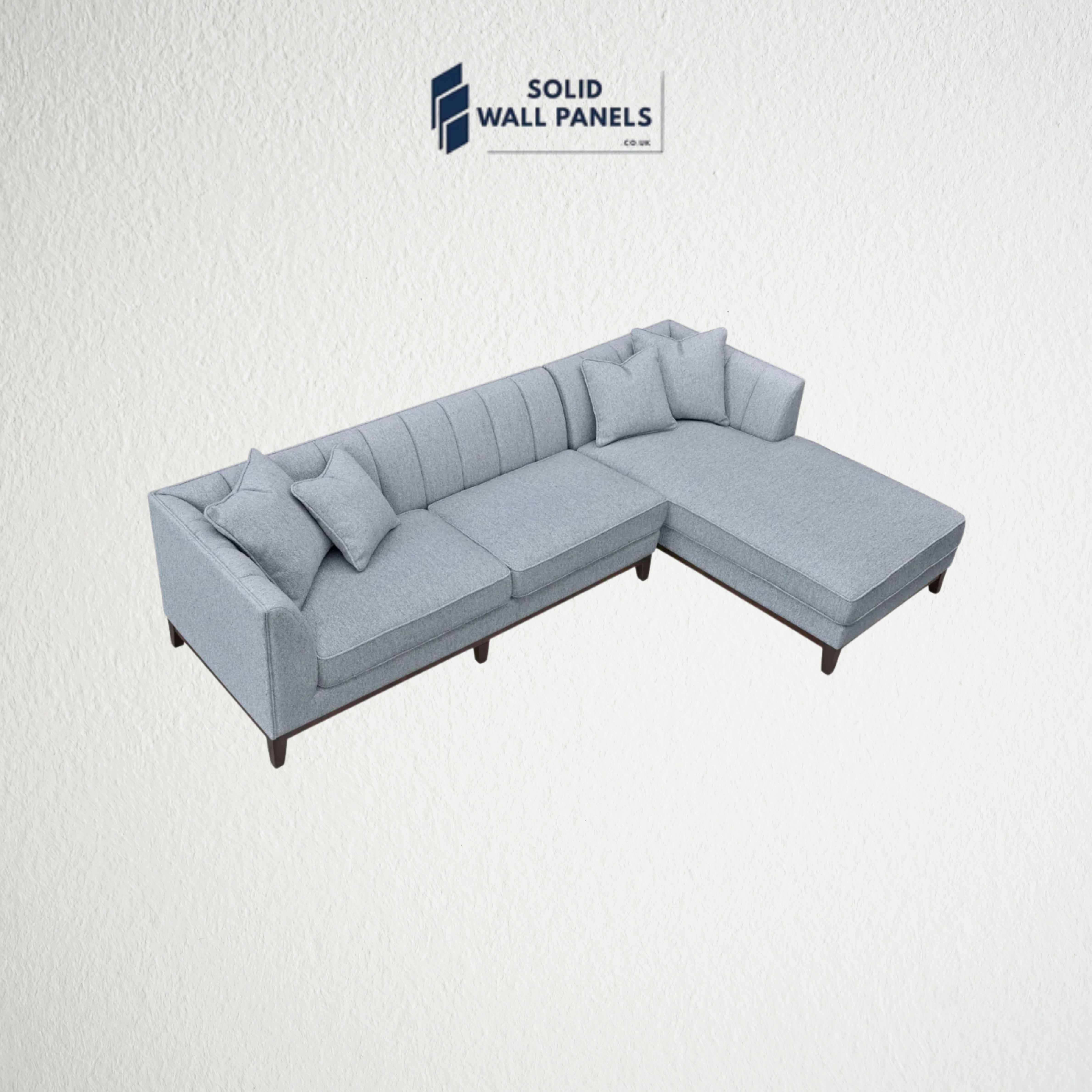 Cooper Right Hand Corner Sofa – Dolphin Bouclé Fabric | Mid-Century Modern Design