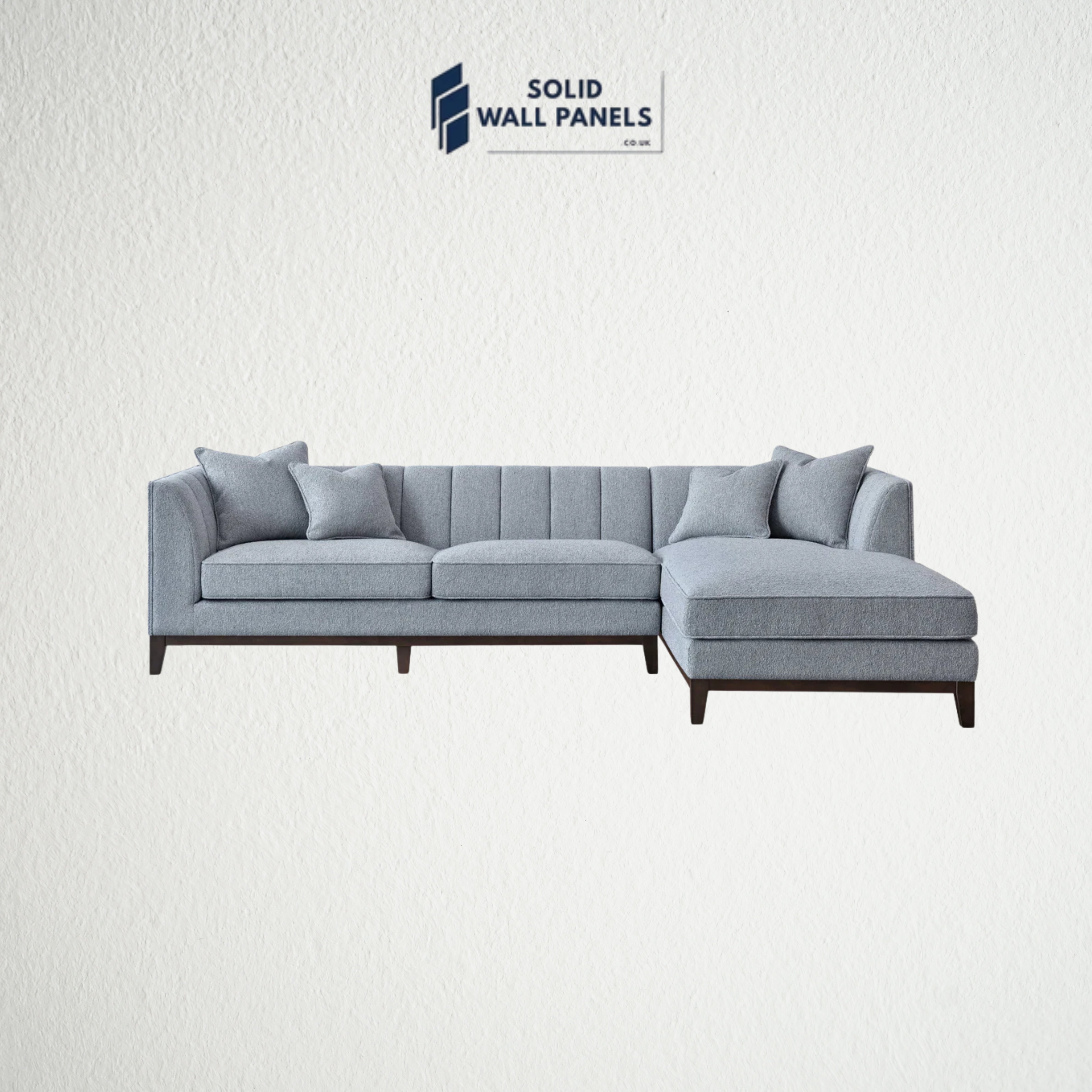 Cooper Right Hand Corner Sofa – Dolphin Bouclé Fabric | Mid-Century Modern Design