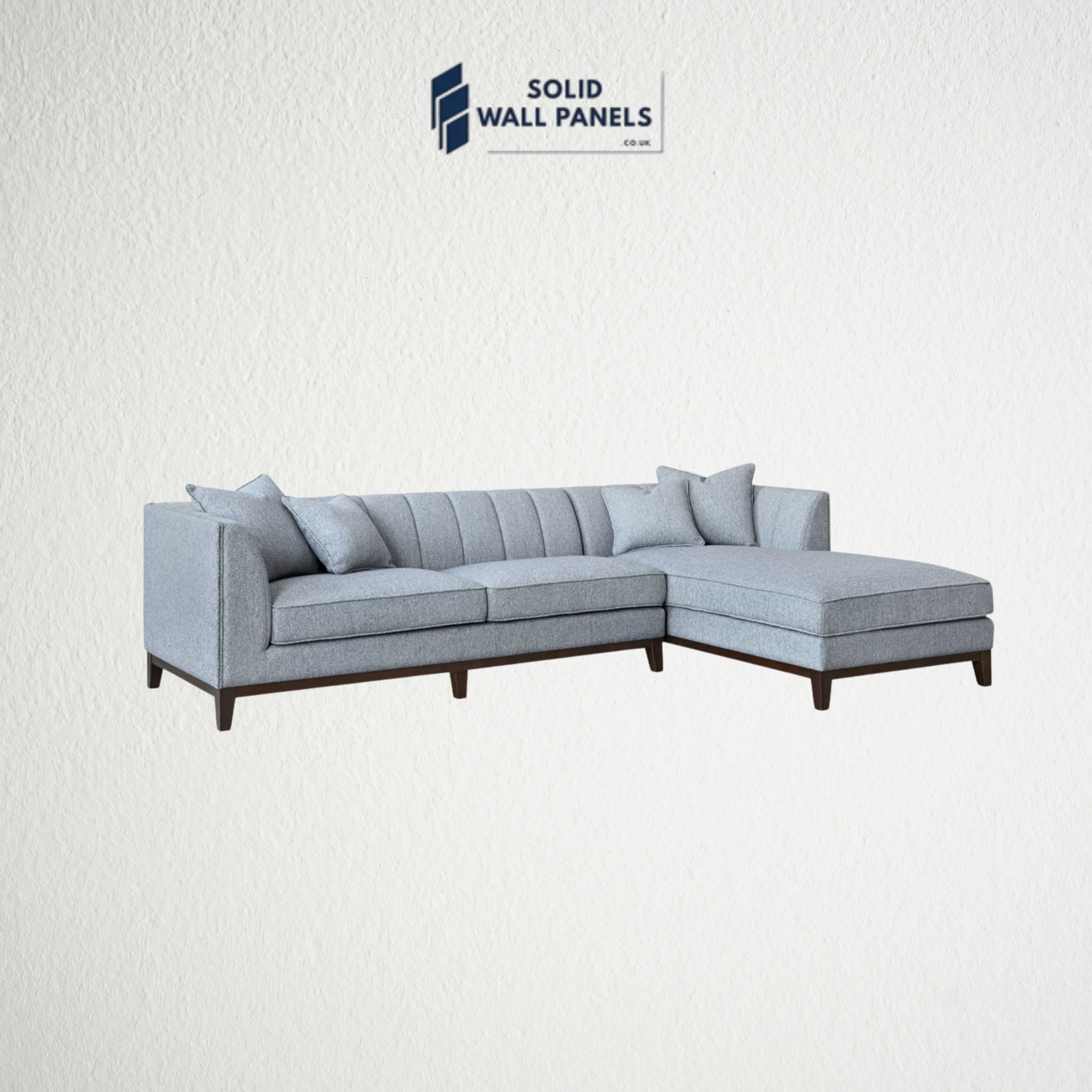 Cooper Right Hand Corner Sofa – Dolphin Bouclé Fabric | Mid-Century Modern Design