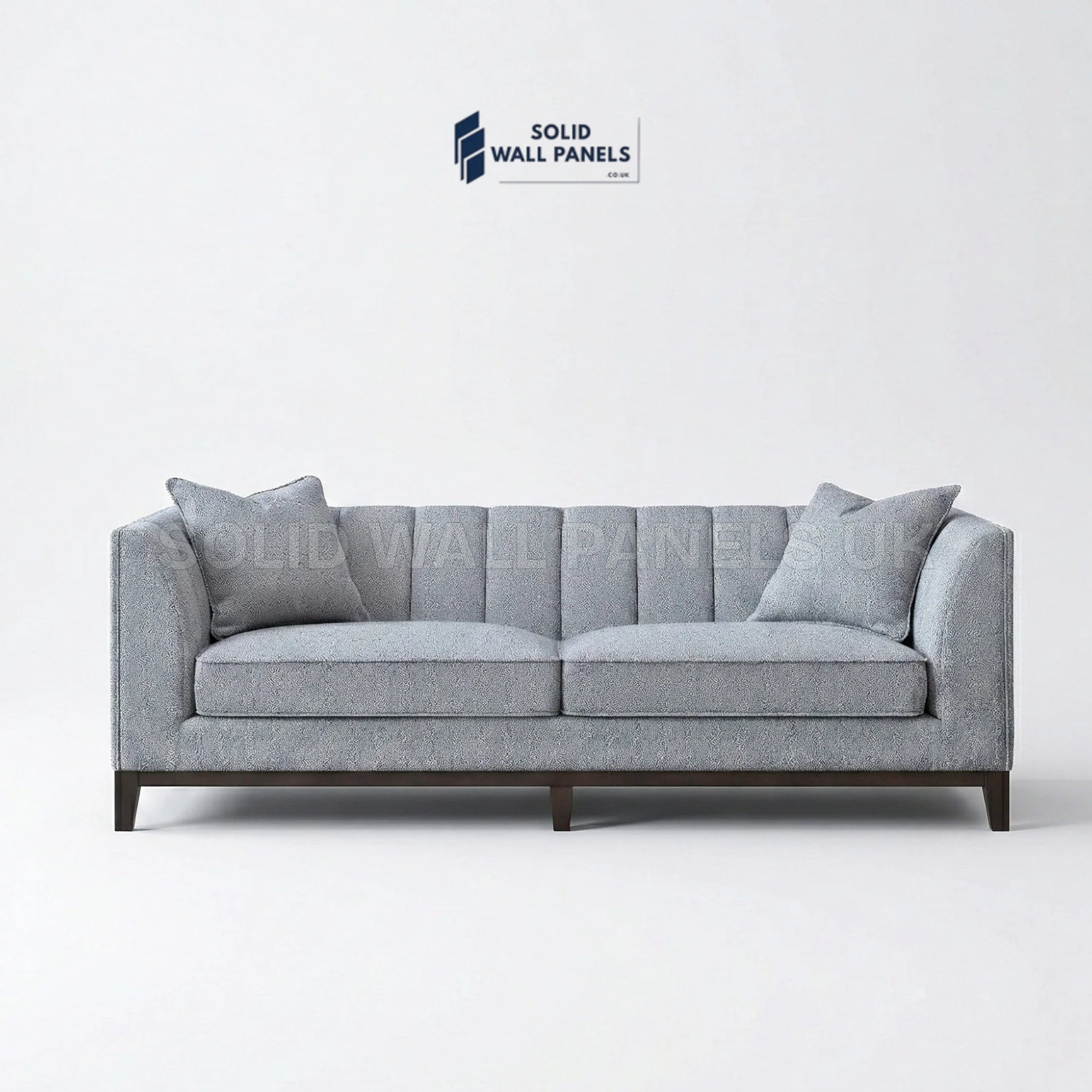 Cooper Bouclé 3 Seater Sofa – Dolphin Grey | Mid Century Modern Design