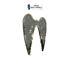 Crushed Crystal Angel Wings LED Mirror Wall Art – Luxury Home Decor
