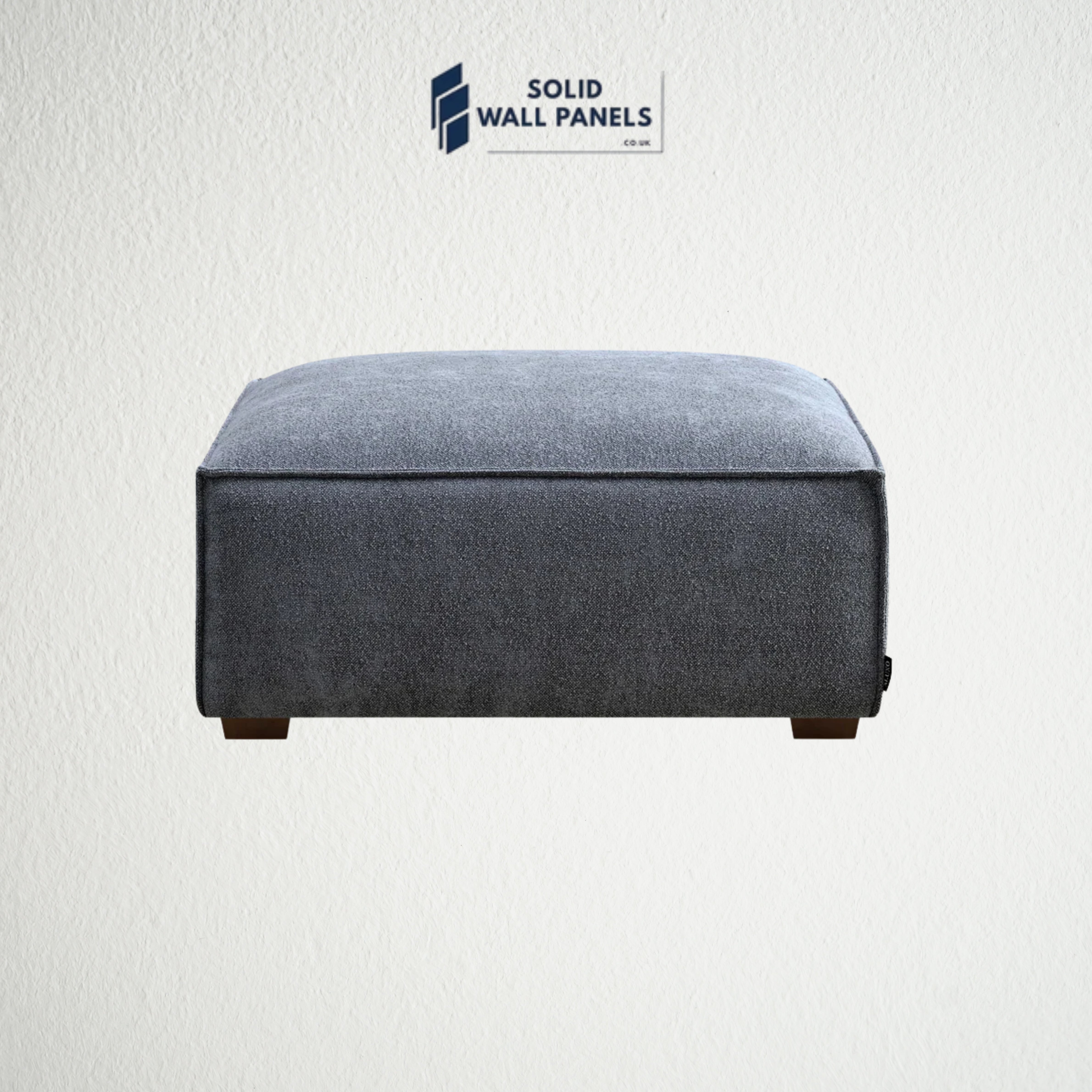 Dakota Sofa Range – Charcoal Boucle Fabric | 3 Seater, Chair & Footstool | Luxury Modern Design