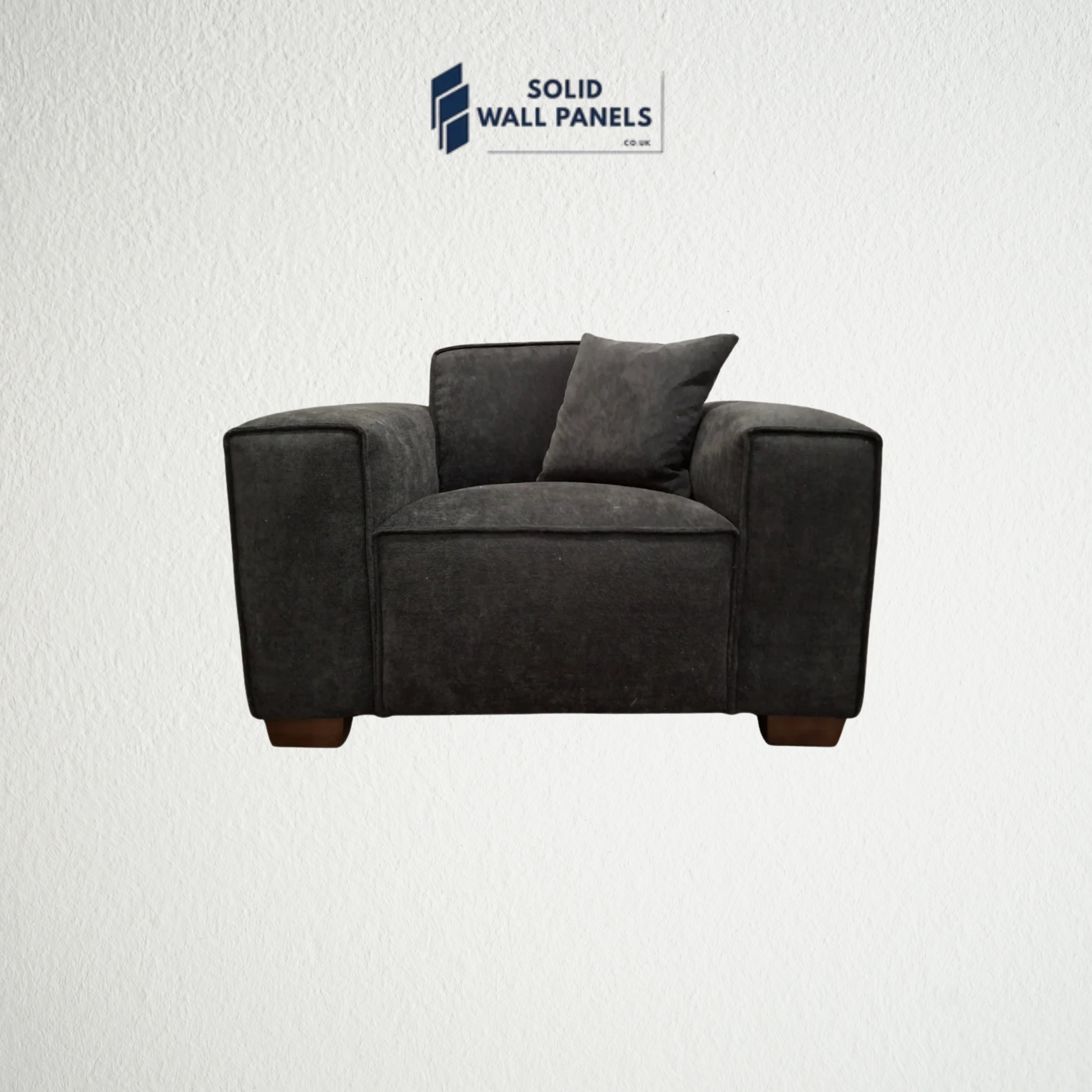 Dakota Sofa Range – Midnight Boucle Fabric | 3 Seater, Chair & Footstool Options | Luxury Modern Design