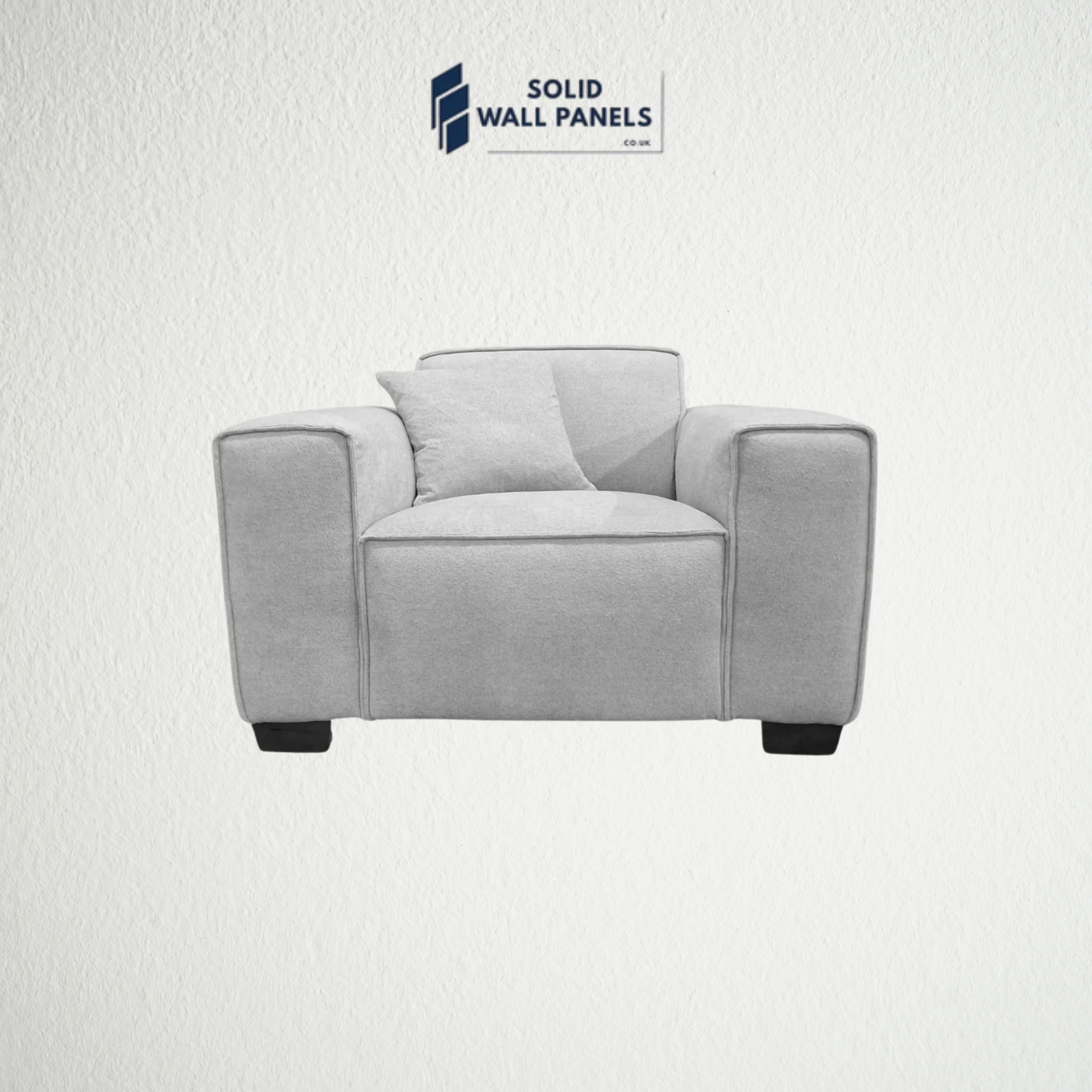 Dakota Sofa Range – Pebble Boucle Fabric | 3 Seater, Chair & Footstool Options | Luxury Modern Design