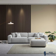 Dakota Sofa Range – Pebble Boucle Fabric | 3 Seater, Chair & Footstool Options | Luxury Modern Design