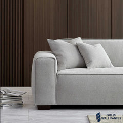 Dakota Sofa Range – Pebble Boucle Fabric | 3 Seater, Chair & Footstool Options | Luxury Modern Design