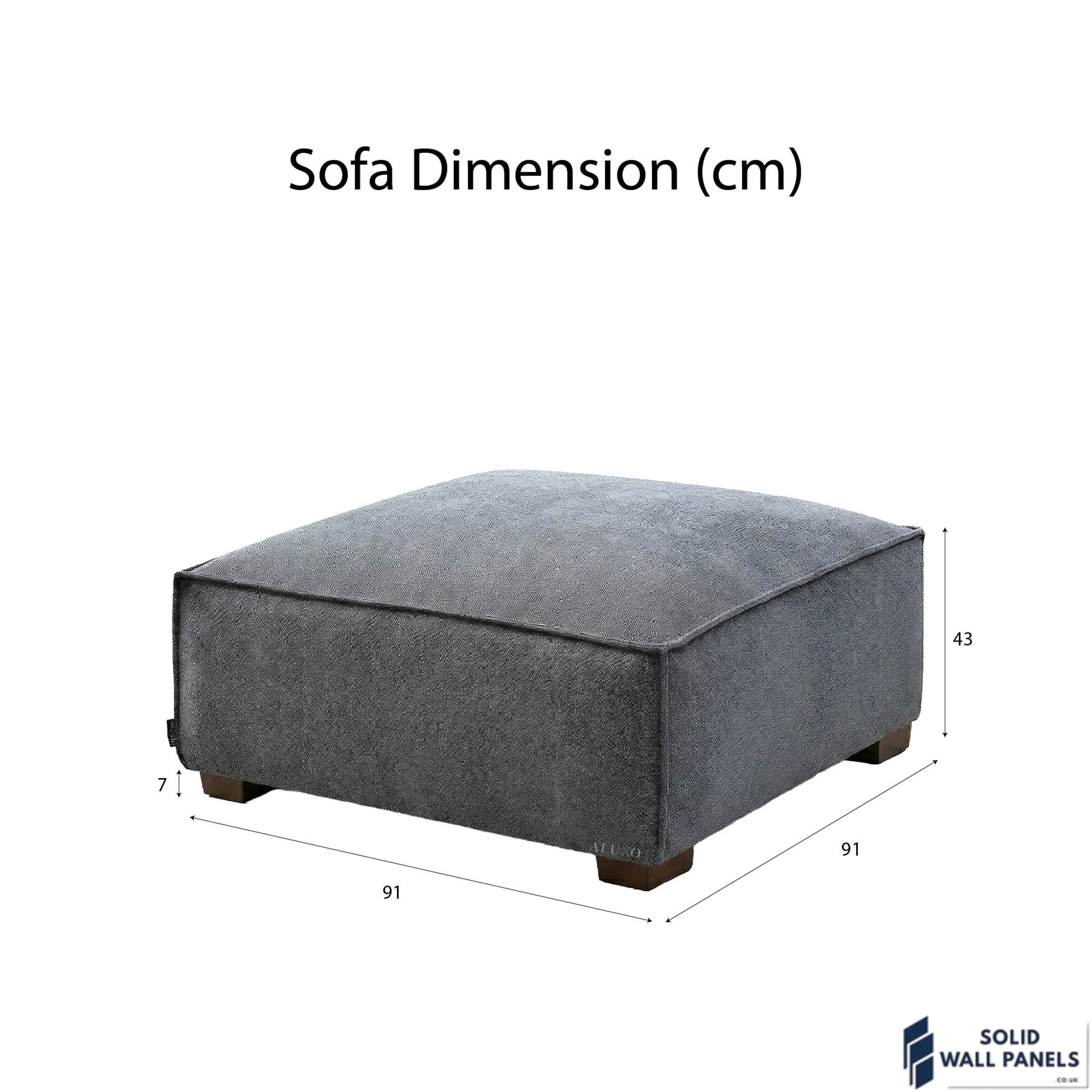 Dakota Sofa Range – Charcoal Grey Bouclé Fabric | 4 Seater, 3 Seater, Armchair & Footstool Options