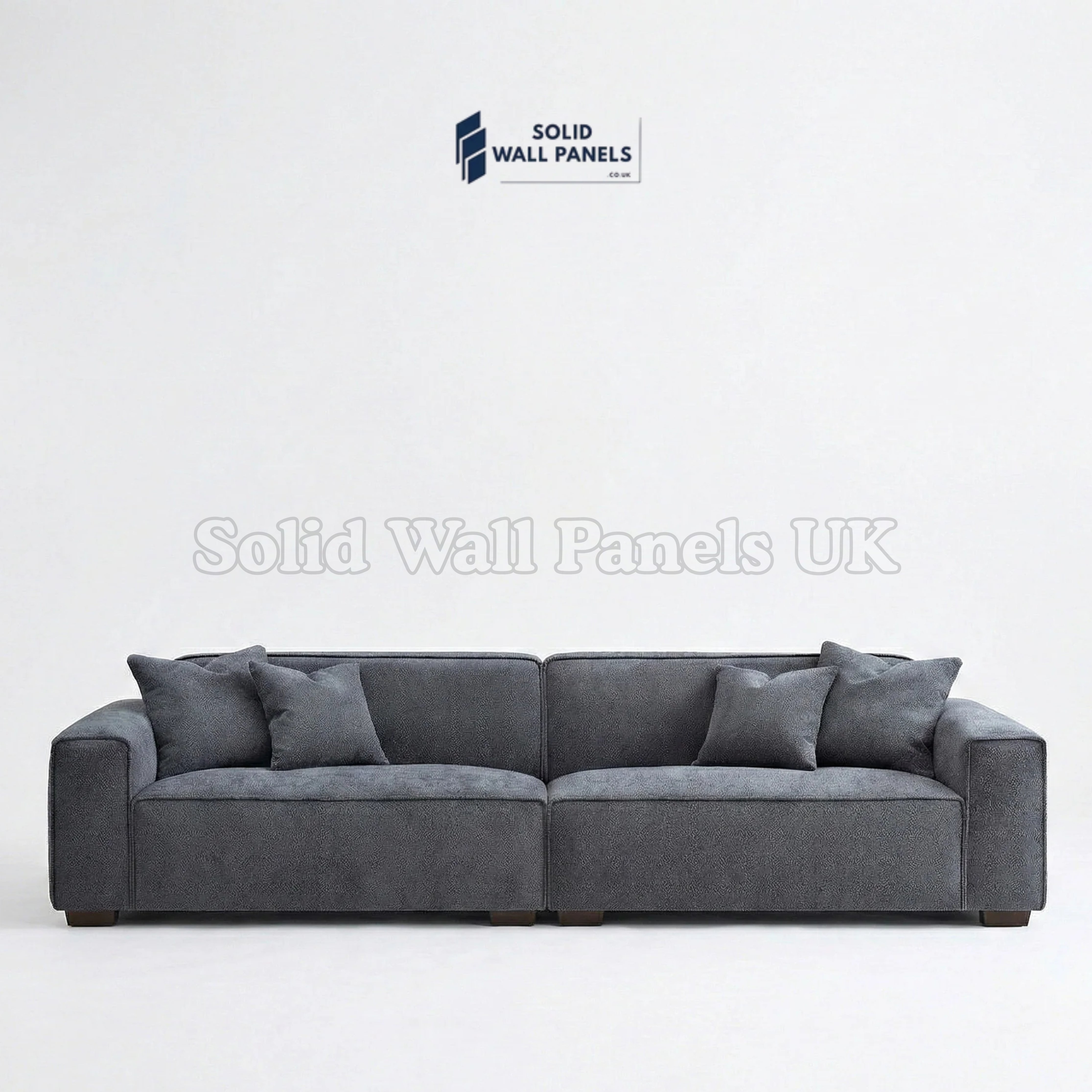 Dakota Sofa Range – Charcoal Grey Bouclé Fabric | 4 Seater, 3 Seater, Armchair & Footstool Options