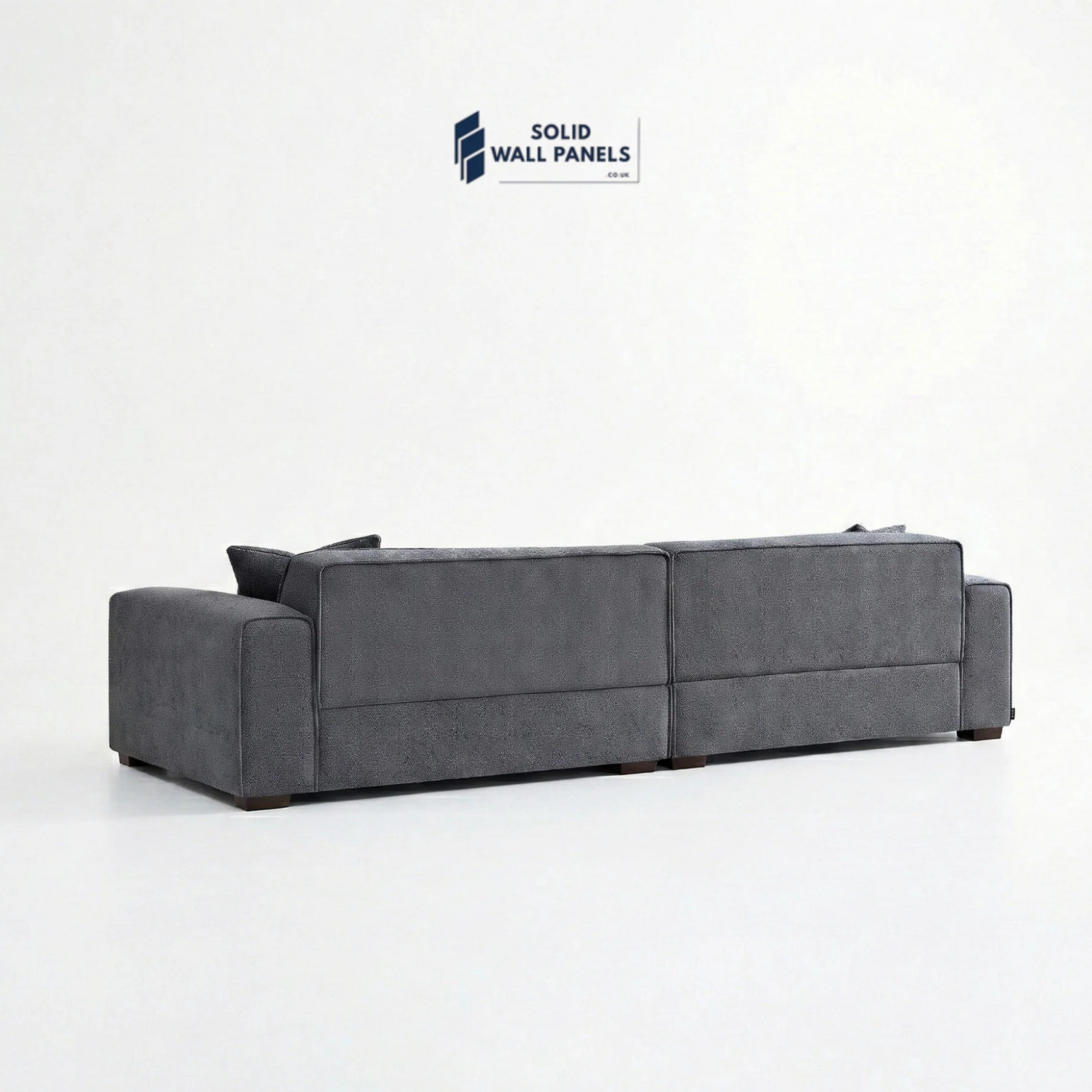 Dakota Sofa Range – Charcoal Grey Bouclé Fabric | 4 Seater, 3 Seater, Armchair & Footstool Options