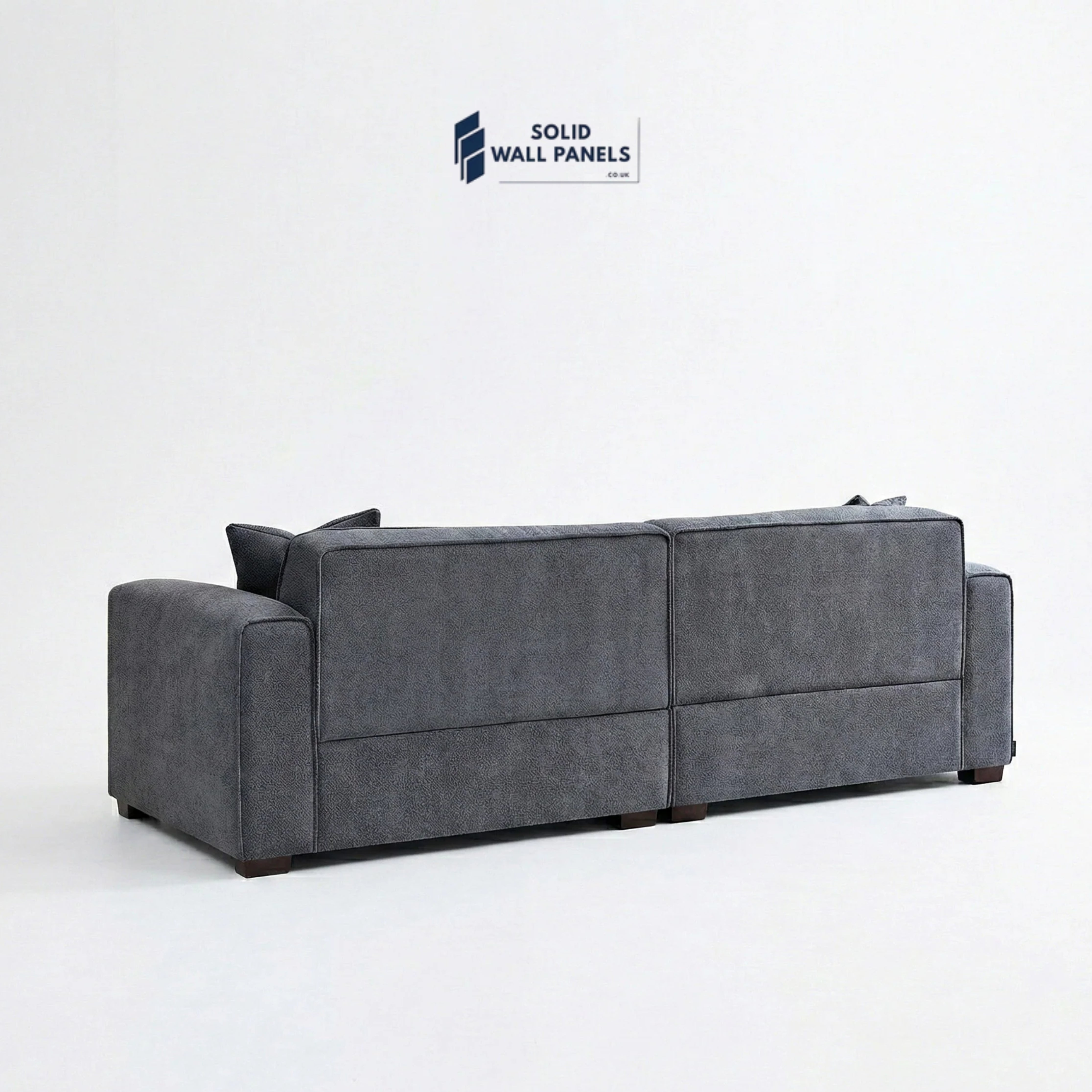 Dakota Sofa Range – Charcoal Grey Bouclé Fabric | 4 Seater, 3 Seater, Armchair & Footstool Options