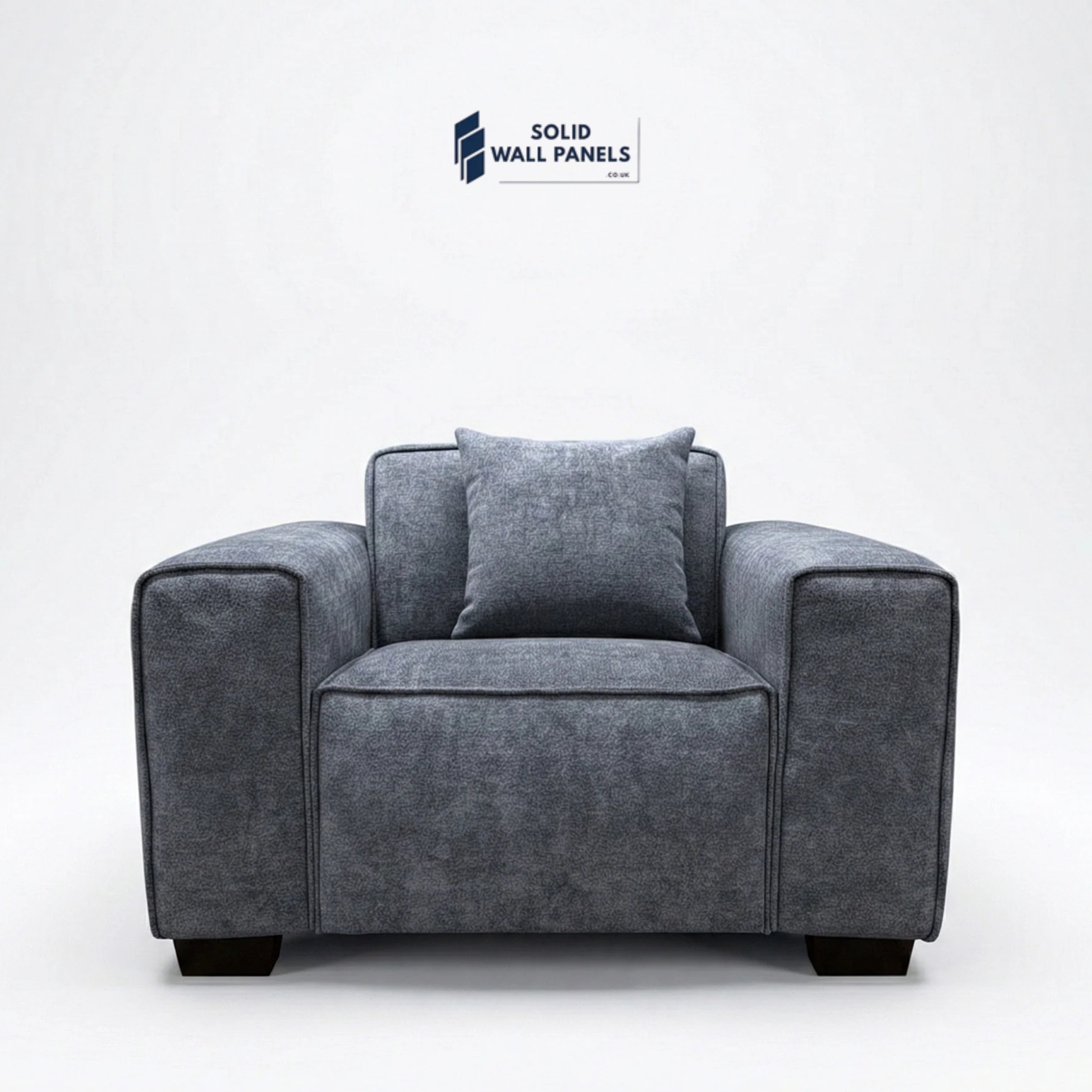 Dakota Sofa Range – Charcoal Grey Bouclé Fabric | 4 Seater, 3 Seater, Armchair & Footstool Options