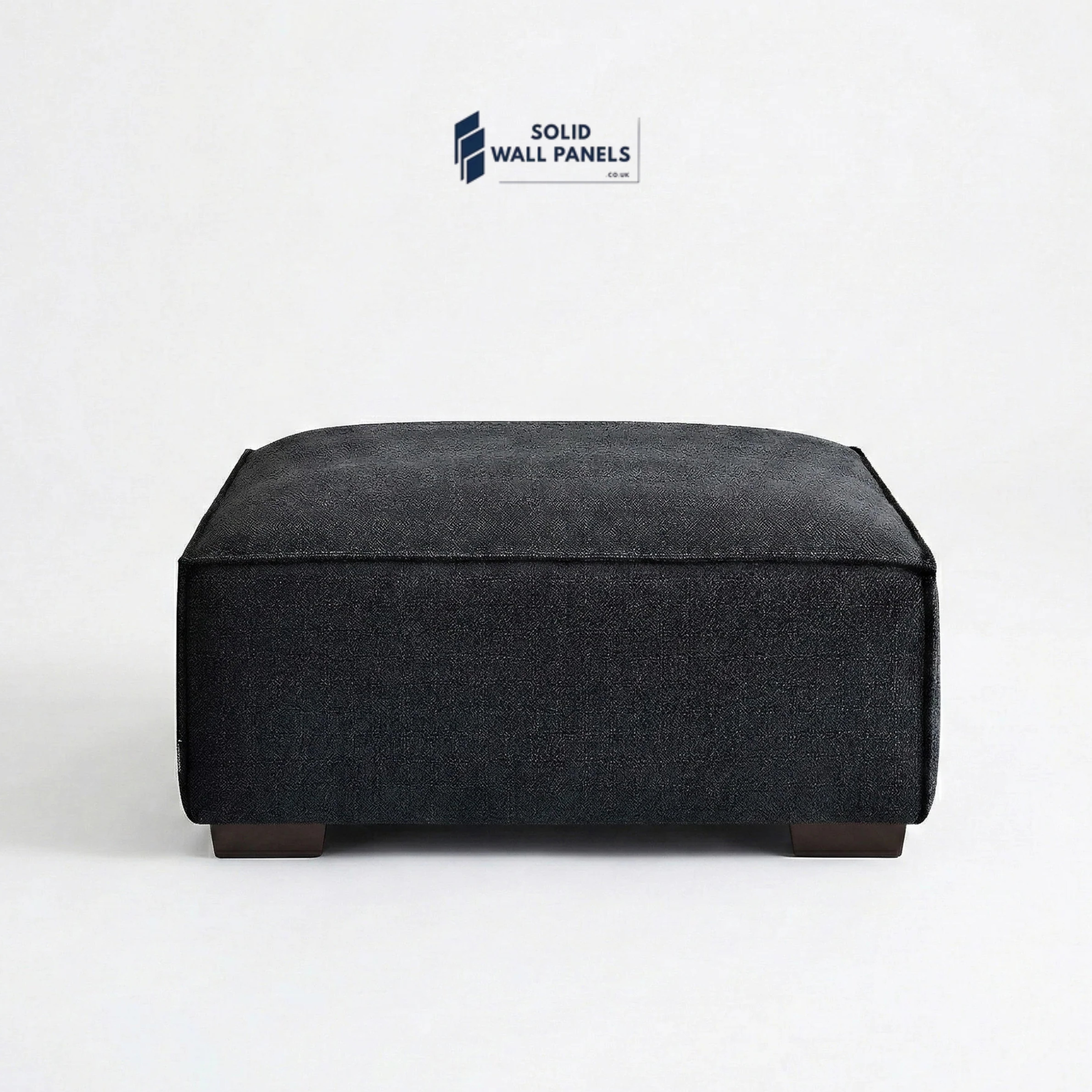 Dakota Sofa Range – Midnight Black Bouclé Fabric | 4 Seater, 3 Seater, Armchair & Footstool Options