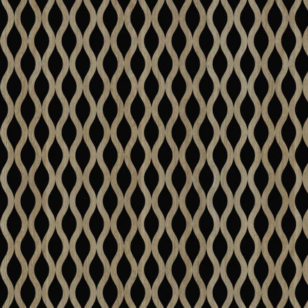 Acoustic Waved Wall Panel - Dark Oak (60 × 240 cm) HDF Sound‑Absorbing