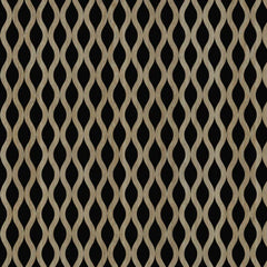 Acoustic Waved Wall Panel - Dark Oak (60 × 240 cm) HDF Sound‑Absorbing