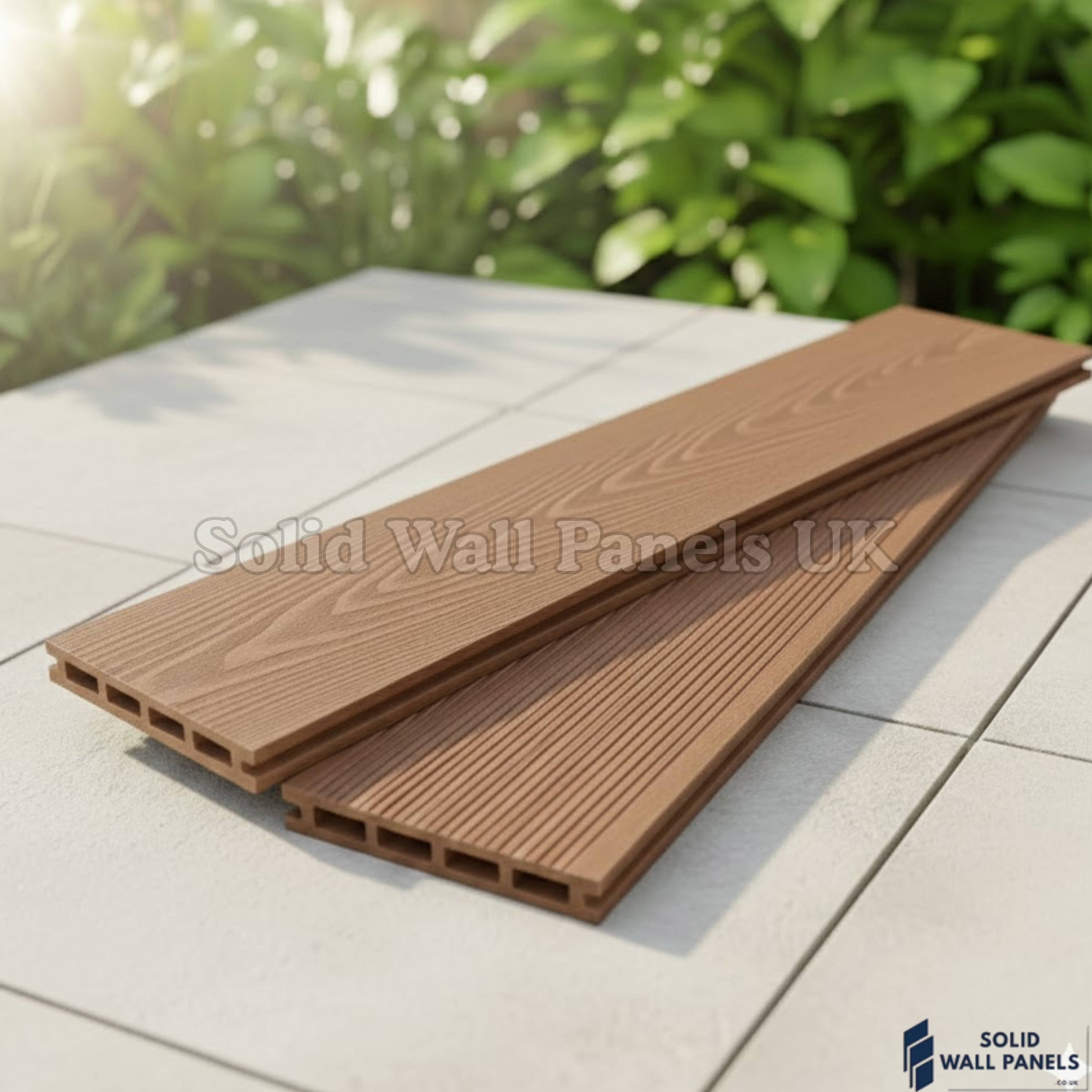 Dark Brown WPC Decking Board – 290cm (4 pieces) | Outdoor Composite Decking – Low Maintenance & Slip Resistant