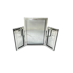 Decorative Silver Tri-Fold Vanity Mirror 78x54cm | Fast UK Delivery