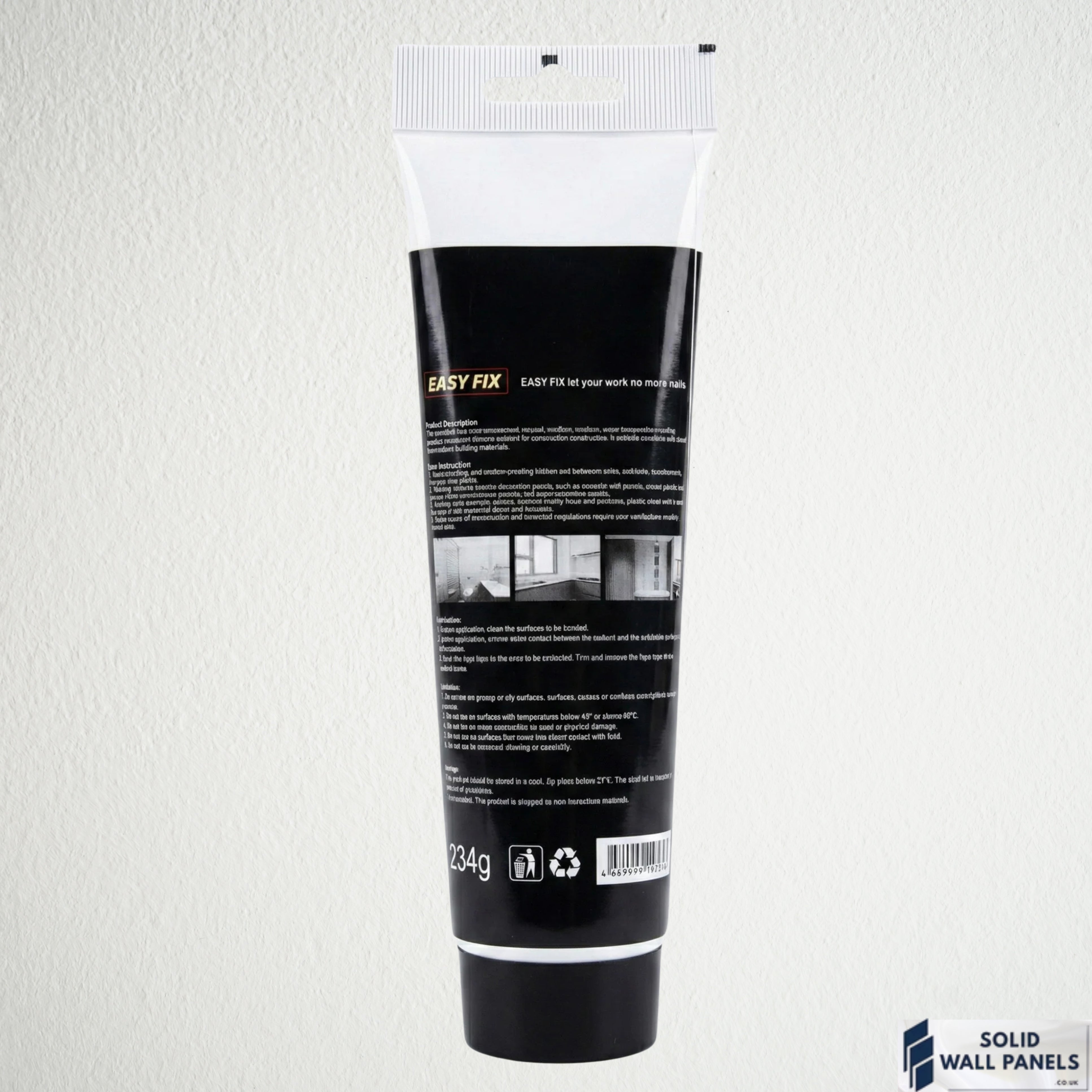 EASY FiX Wall Panel Adhesive 234g – High Performance, Strong Bond, Low VOC for Multi Surface Installation