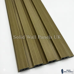 Exterior WPC Wall Panels –  Khaki | Weatherproof Outdoor Wall Cladding | Solid Wall Panels UK
