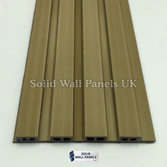 Exterior WPC Wall Panels –  Khaki | Weatherproof Outdoor Wall Cladding | Solid Wall Panels UK